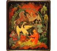 Лаковая миниатюра "Волшебный журавль"