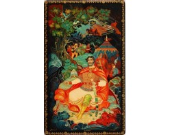 Лаковая миниатюра "Ермак"