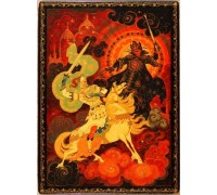 Лаковая миниатюра "Еруслан Лазаревич"