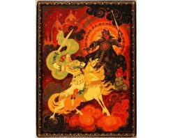 Лаковая миниатюра "Еруслан Лазаревич"