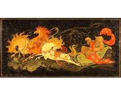 Лаковая миниатюра "Генерал Топтыгин. панно"