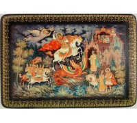 Лаковая миниатюра "Георгий Победоносец"